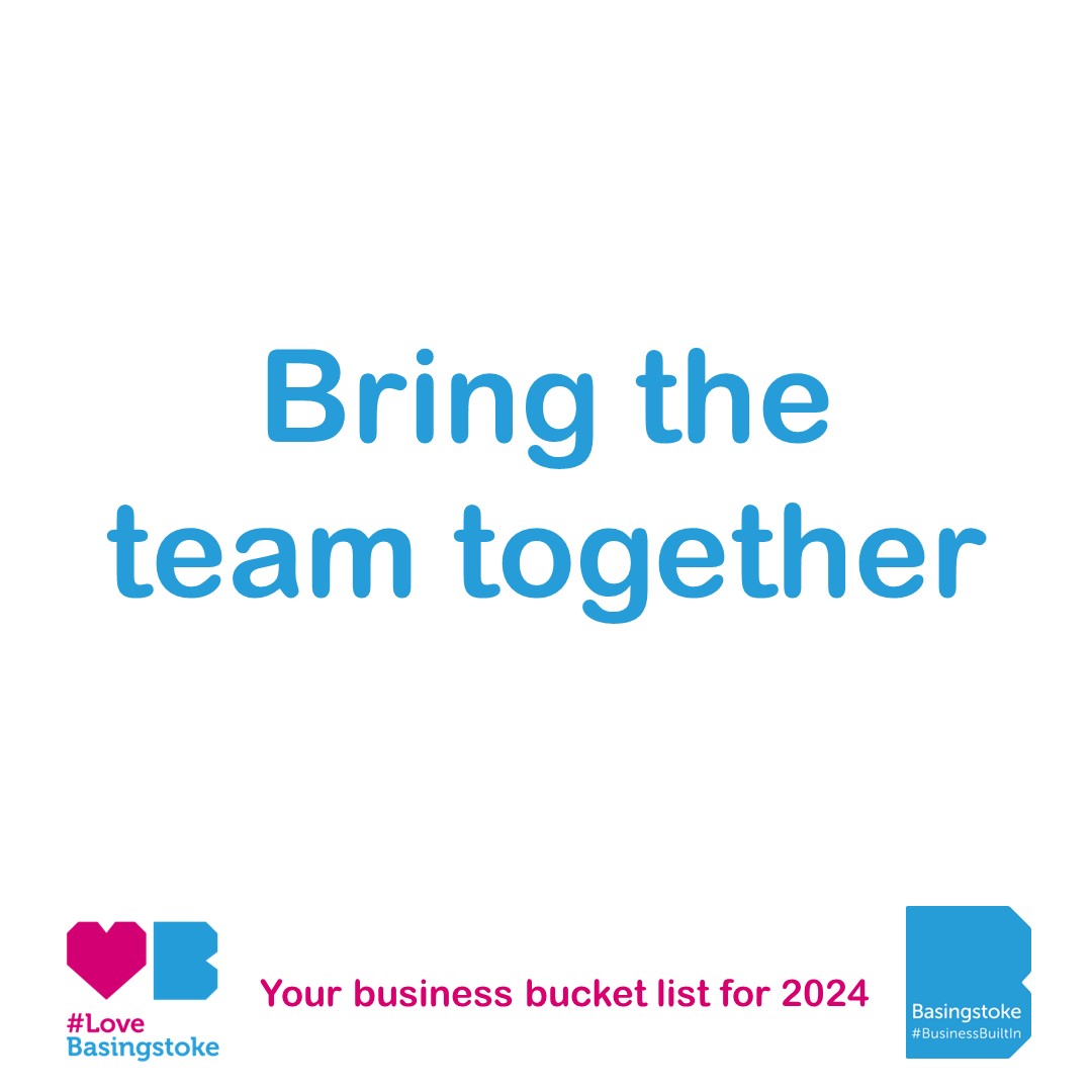Time to tick another off your business bucket list for 2024 - bring the team together! There are lots of opportunities throughout the year to do a bit of team building, so check out our team away days blog for ideas: lovebasingstoke.co.uk/news/five-idea… #BasingstokeBiz #Bucketlist