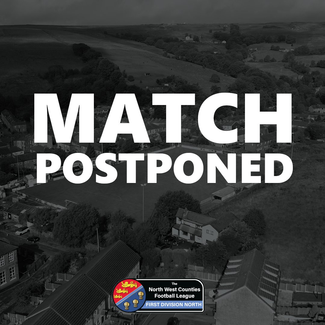 🌧️Tonight's match with Atherton Laburnum Rovers FC has been postponed due to a waterlogged pitch. 🌧️