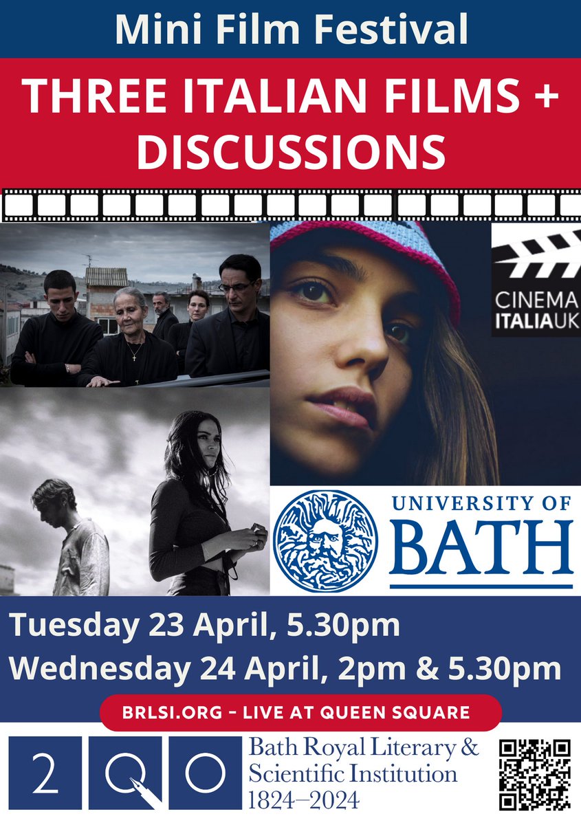 Happening in #Bath on 23-24 April 2024 @BRLSI Let's watch films with @CinemaItaliaUK & let's keep talking about #mafias & #women for a complete picture of organised crime ... Thank you @LeverhulmeTrust @UniofBath