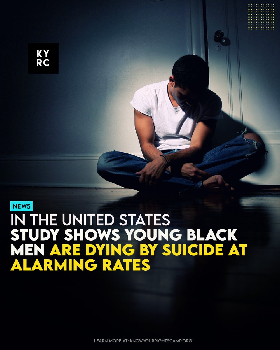 Study Shows Young Black Men Are Dying By Suicide At Alarming Rates Link: ow.ly/KIL850R73SW