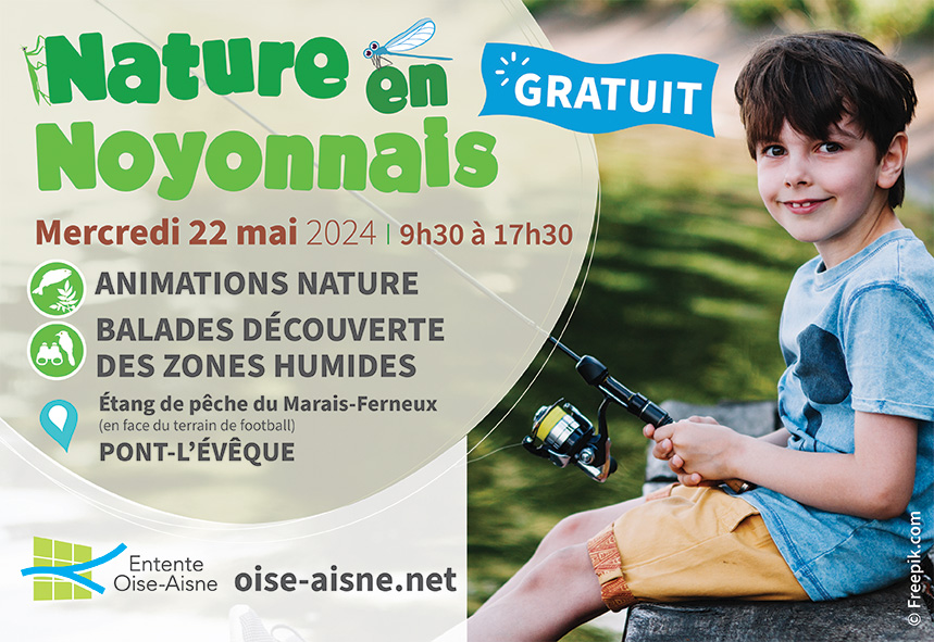 EptbOise's tweet photo. 📆#evenement #sortienature
Rendez-vous le mercredi 22 mai 2024 à l'étang de pêche du Marais-Ferneux à Pont-l'Évêque (à proximité de Noyon - 60)  : animations autour de la #biodiversité, 3 balades découverte des zones humides. 
Programme disponible➡️https://t.co/gTTvvlvXX0 https://t.co/8XnQkTsEKa