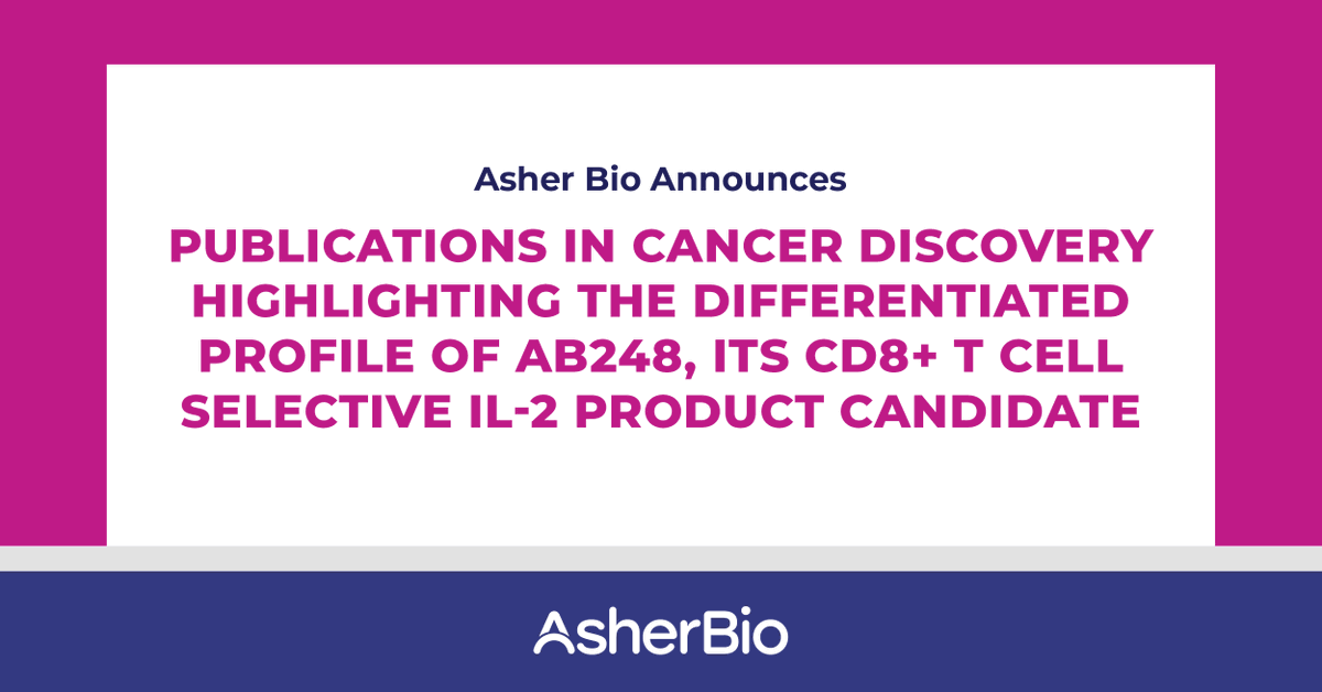 Asher Biotherapeutics (@AsherBio) / Posts / X