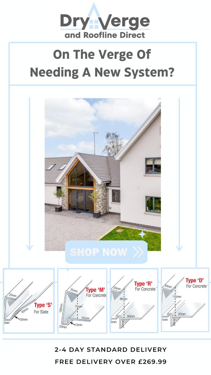Why Buy Continuous Dry Verge?
✅ Complete Water Protection
✅ Quick &amp; Easy To Install 
✅ Contemporary &amp; Professional Finish
✅ Maintenance Free System

dryvergeandrooflinedirect.co.uk/collections/co…

#contractor  #roofing  #Building