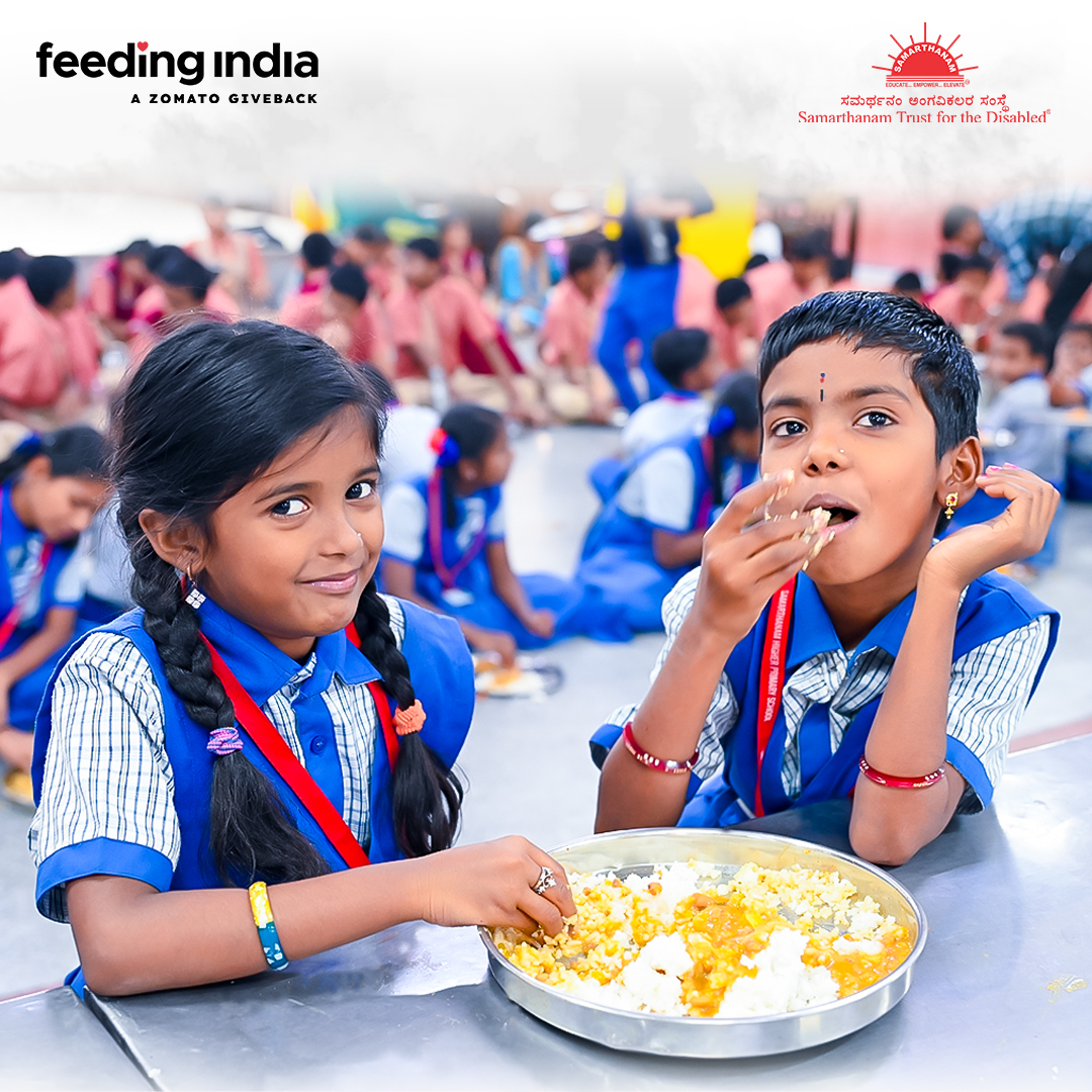 Sharing and Caring. Let’s unite to fill plates and fuel dreams. #food #meal #zomato #feedingindia #samarthanam @feedingindia