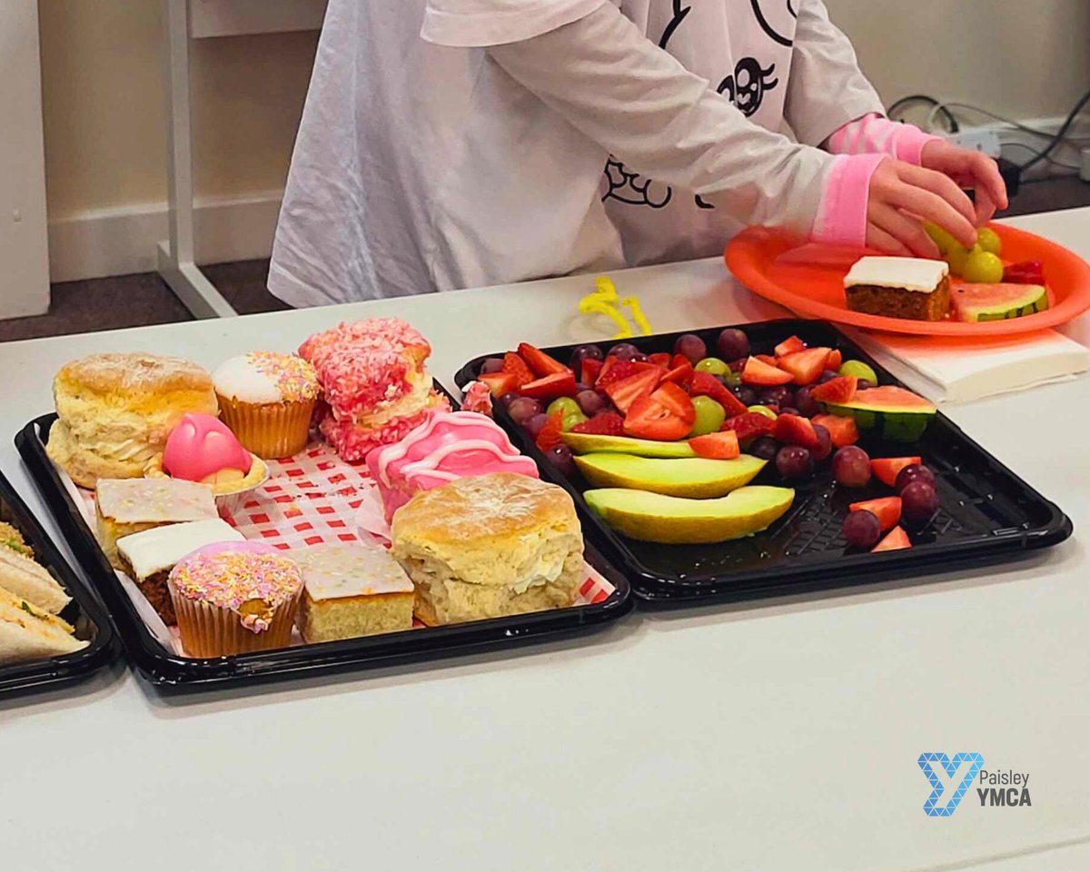 We just took a lunch break with these lovely sandwich, fruit and cake platters provided by Scott McGinley Catering with generous funding from @CashforKidsWest ! 🥪🧁🍉 #cashforkids #paisleyyouthwork #renfrewshire