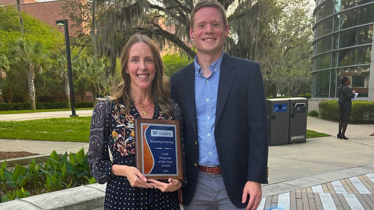 The @UFMedicine Hematology/Oncology Fellowship has been recognized as the @UF Graduate Medical Education Program of the Year! It was selected from among 83 ACGME-accredited programs and nearly 50 non-ACGME-accredited programs at UF. Read the story 👉 go.ufl.edu/ghey58k