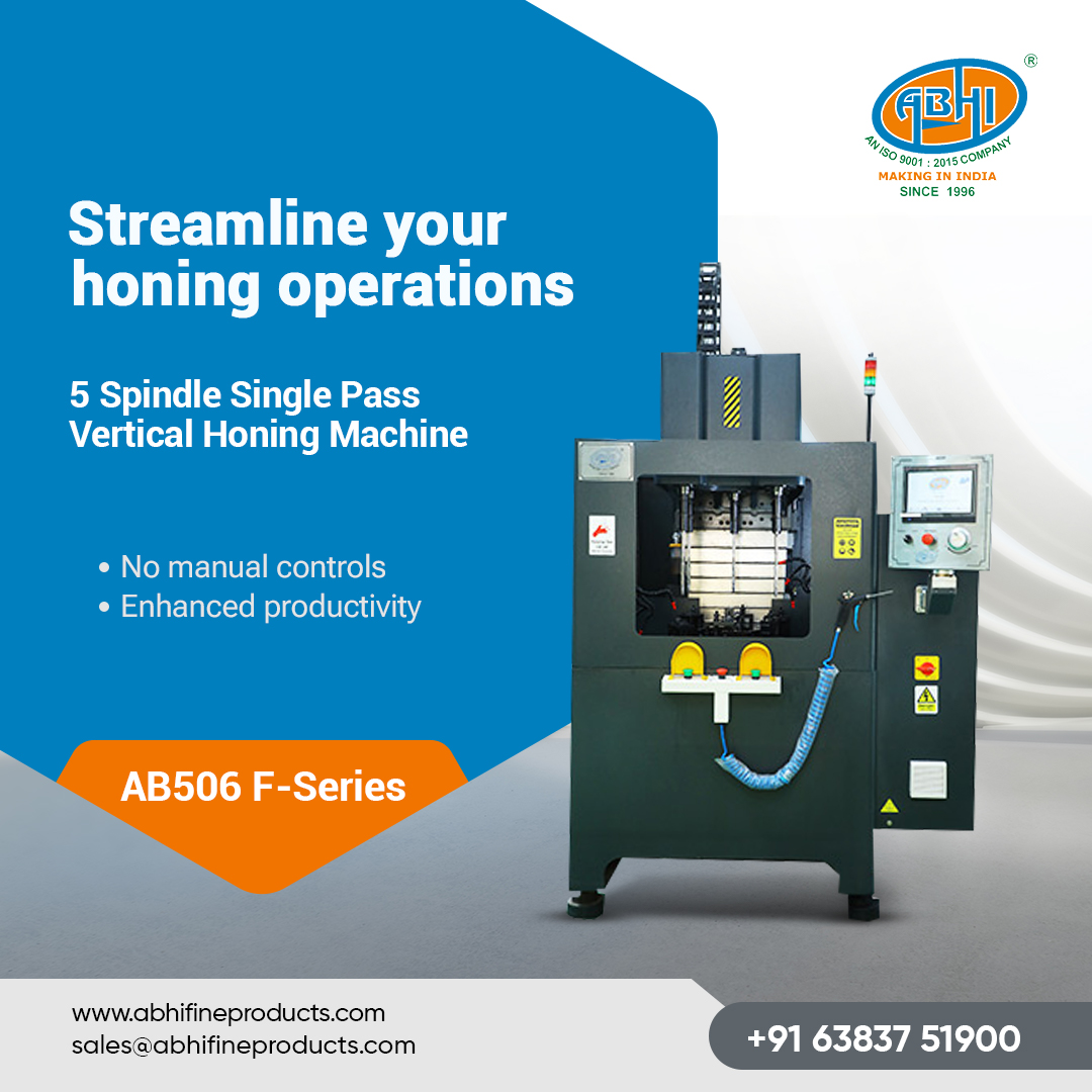 abhi_fine's tweet photo. Maximize operator productivity with our AB506 F-Series Vertical Honing Machine! Designed for smooth operation and quick changeovers, it's the ultimate solution for high-volume production. 

https://t.co/lCjmnCezey

#Honingmachine #Singlepasshoningtool #AB506F #Abhifineproducts https://t.co/8wrXXbgNzy