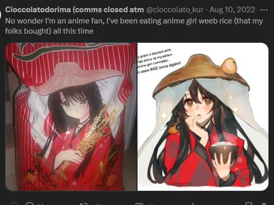 The Anime Waifu Rice Sack evolution is complete.Thanks, Vograce  