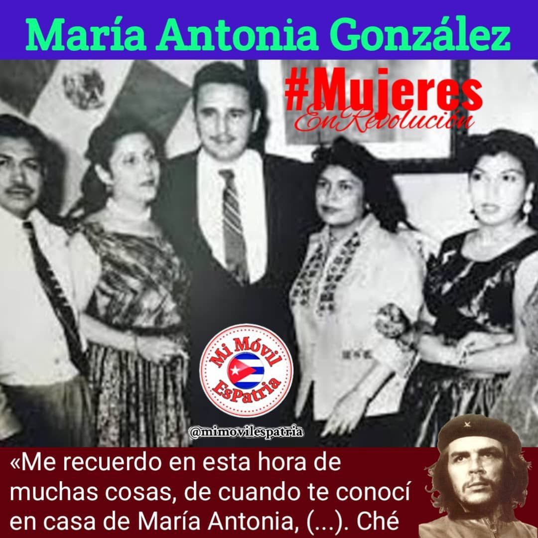 Un 3 de abril de 1987 falleció María Antonia,quien desempeñó un papel importante en la emigración revolucionaria en México. #MujeresEnRevolución #ArtemisaJuntosSomosMás @DiazCanelB @PartidoPCC @GobiernoArt