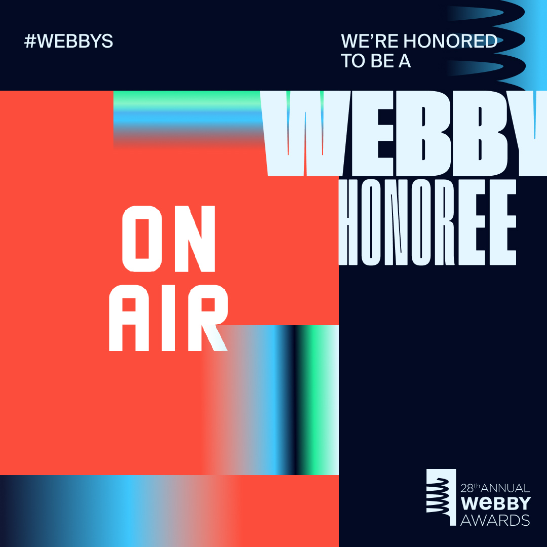 🏆On Air has been awarded the distinction of @TheWebbyAwards Honoree in the Websites and Mobile Sites - Entertainment category, as recognised by the International Academy of Digital Arts & Sciences. This is an incredible step for our company, granted to only the top 25% of all…