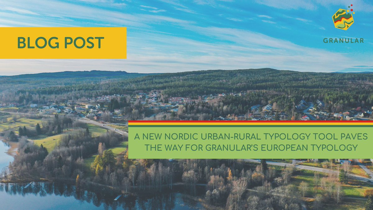 🔊@Nordregio has just launched a report and typological tool that can change the way we understand urban-rural dynamics in the Nordic countries and beyond. Want to know more? feel free to read our 🆕 #GRANULARBlogPost ! ➡ bit.ly/3xm9Zcj
