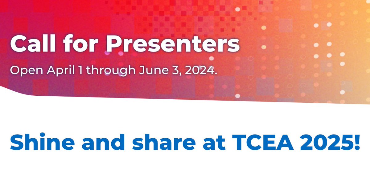 📣CALLING ALL EDUCATORS📣 Let your voice be heard at the 2025 #TCEA Convention & Exposition👇 sbee.link/qyu9xantdf #TCEA25 #txed #teacherpd #educoach