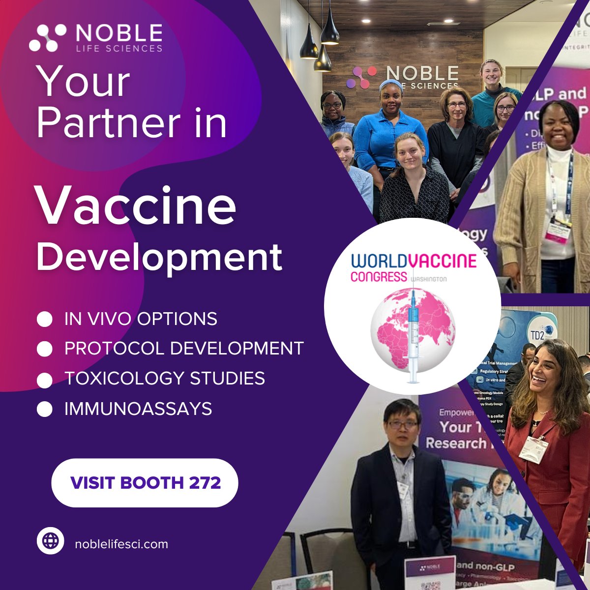 It's day 3 of #WVCDC and we're still going strong! Don't miss out on the chance to connect with us at booth 272. See you there! 

#vaccines #therapeutics #infectiousdisease #vaccinedevelopment #biotechindustry #washington