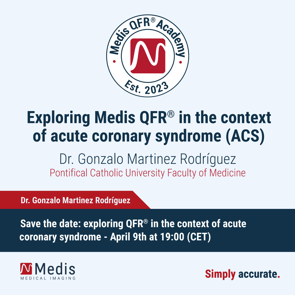 Save the date (09-04-2024): exploring Medis QFR® in the context of acute coronary syndrome (ACS)! 📅 Get ready for the next Medis QFR® Academy session. Register now: events.teams.microsoft.com/event/aa844f90… . . . @ignamatsant