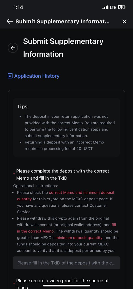 ASOLAWALE1's tweet photo. @MEXC_Official @wormhole MEXC is a scam, I deposit 16.6 ton and I didn’t receive it 

They are telling me to pay for $20 usdt for processing fee https://t.co/kK4rlu9Kdt