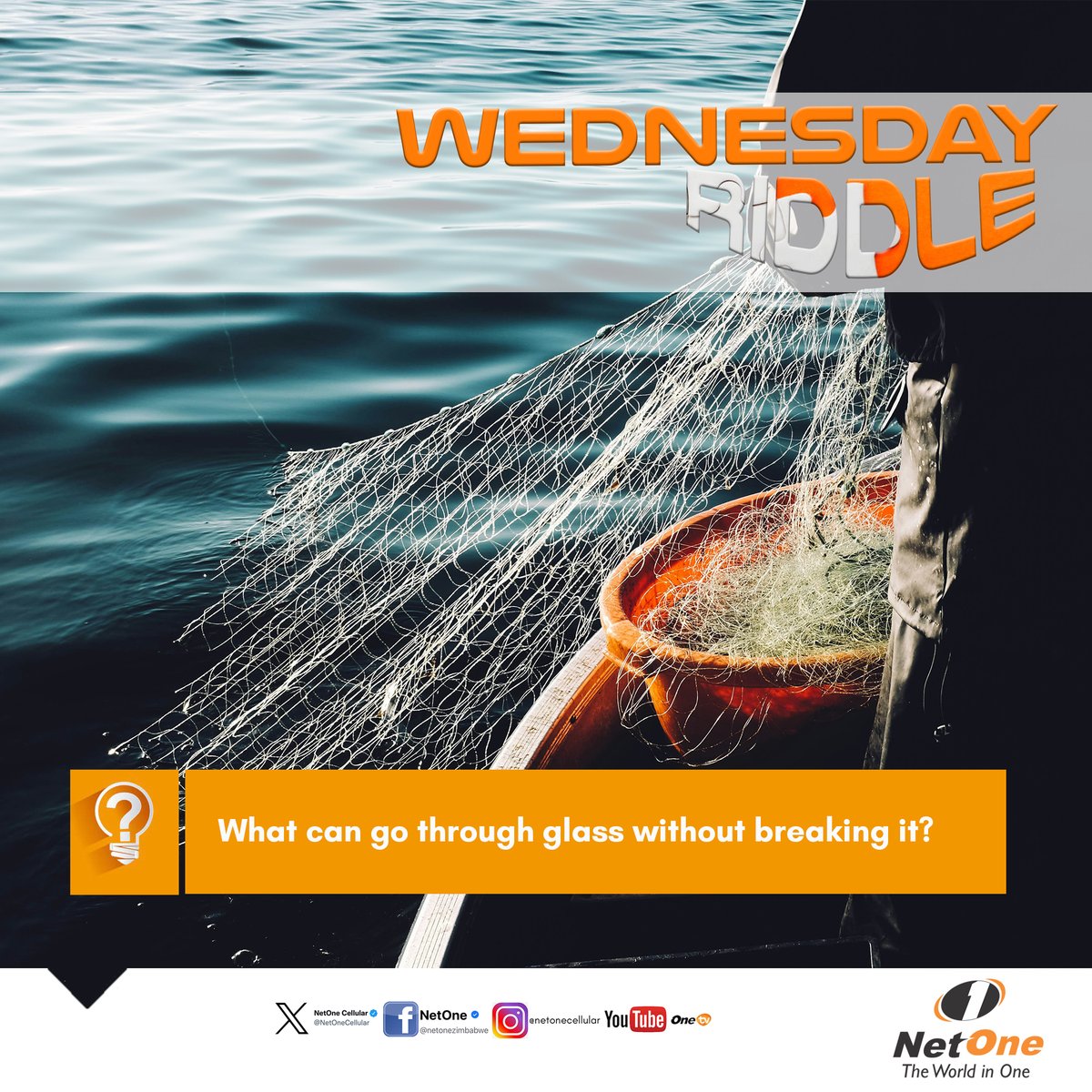 What can go through GLASS without breaking it? #WednesdayRiddle #MunhuWeseKuNetOne