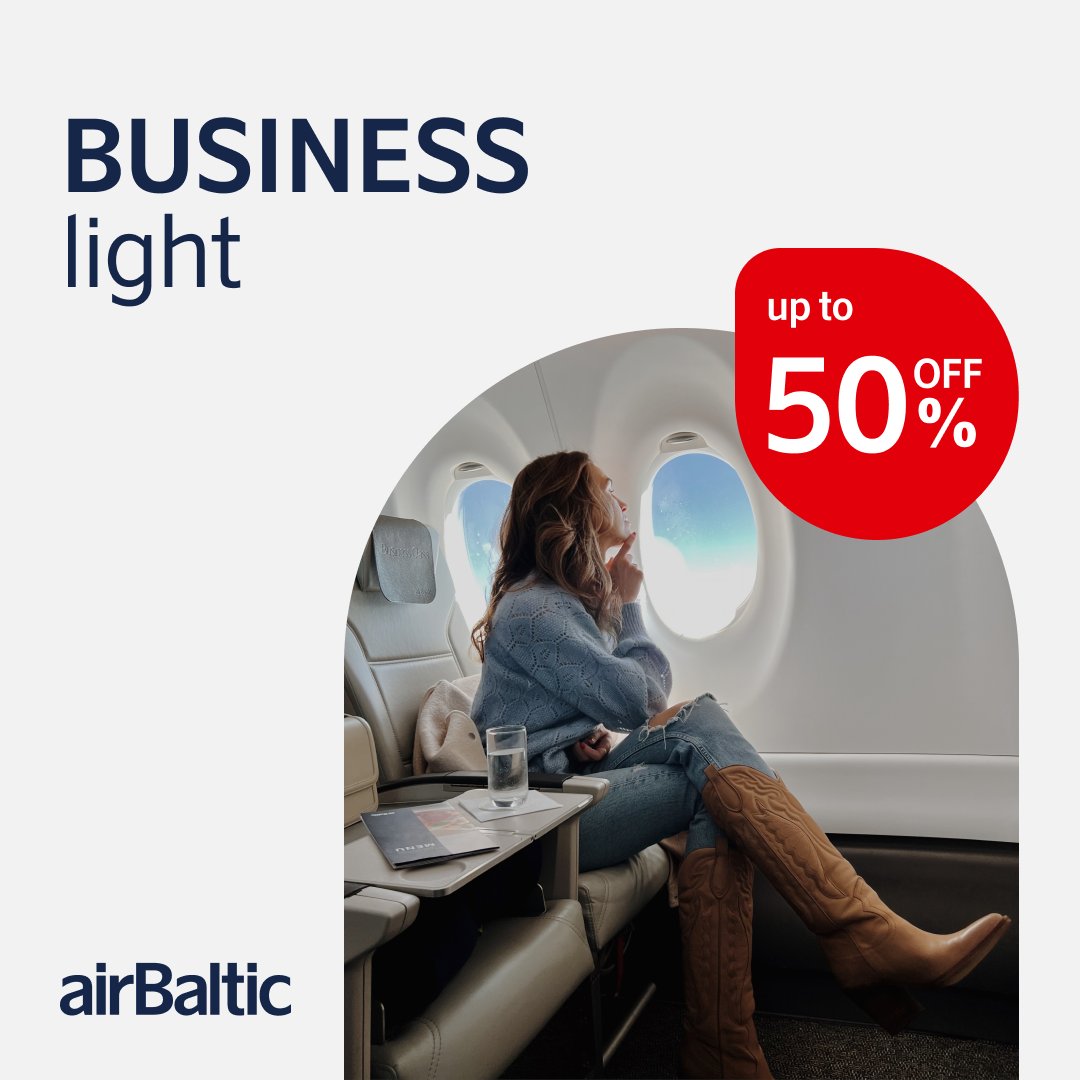 Just until April 11, book a BUSINESS light ticket with a discount of up to 50% from the ordinary price! ✈️✨ Choose your destination and get ready for a special flying experience with flexibility options, spacious seating, a three-course meal, and many more benefits:…