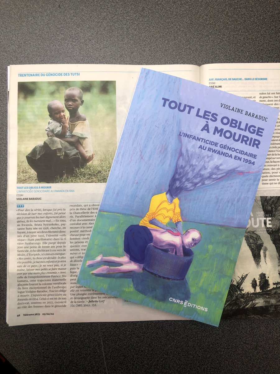 Le « livre exceptionnel de l’anthropologue Violaine Baraduc ». « Une plongée extrêmement novatrice et dérangeante dans les mécanismes de la tuerie. » @JulietteCerf @Telerama @LogiqDesordre