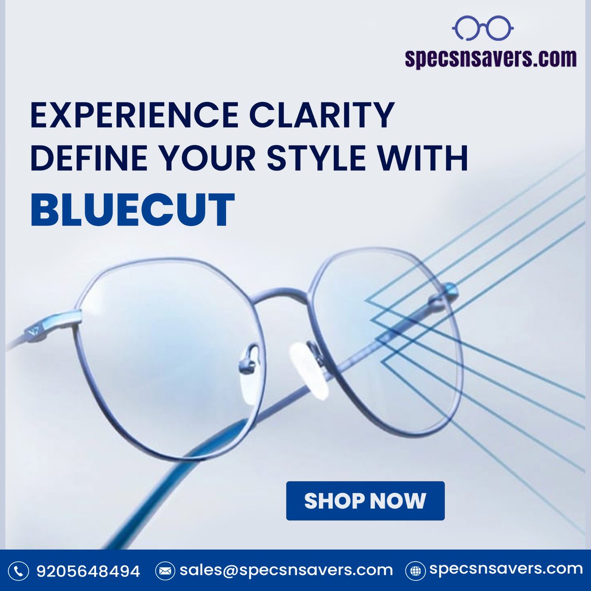 📌M202, Princess Park Sector 86, Faridabad, 121002
📨Email: sales@specsnsavers.com
☎Call- +91-9205648494
🌎Visit- specsnsavers.com

#clarityexperience #bluecutstyle #shopnow #eyewearstyle #visioncare #statementframes #trendyframes #eyeglassesfashion #clearvision