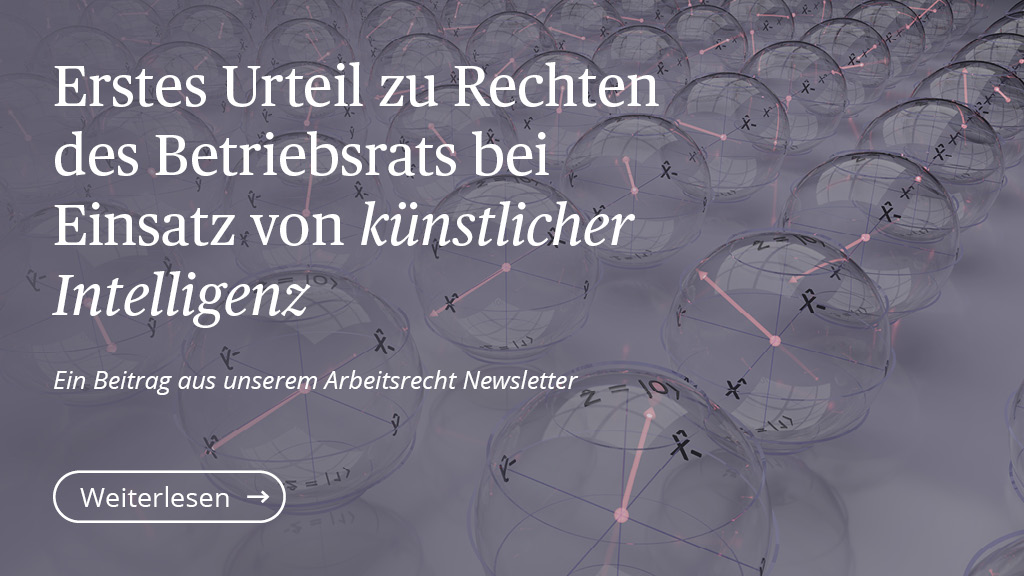🤖💼 Erstes Urteil im Bereich #KI am Arbeitsplatz!
Das erste Urteil zu Rechten des Betriebsrats bei Einsatz von künstlicher Intelligenz:
twobirds.com/de/insights/20…