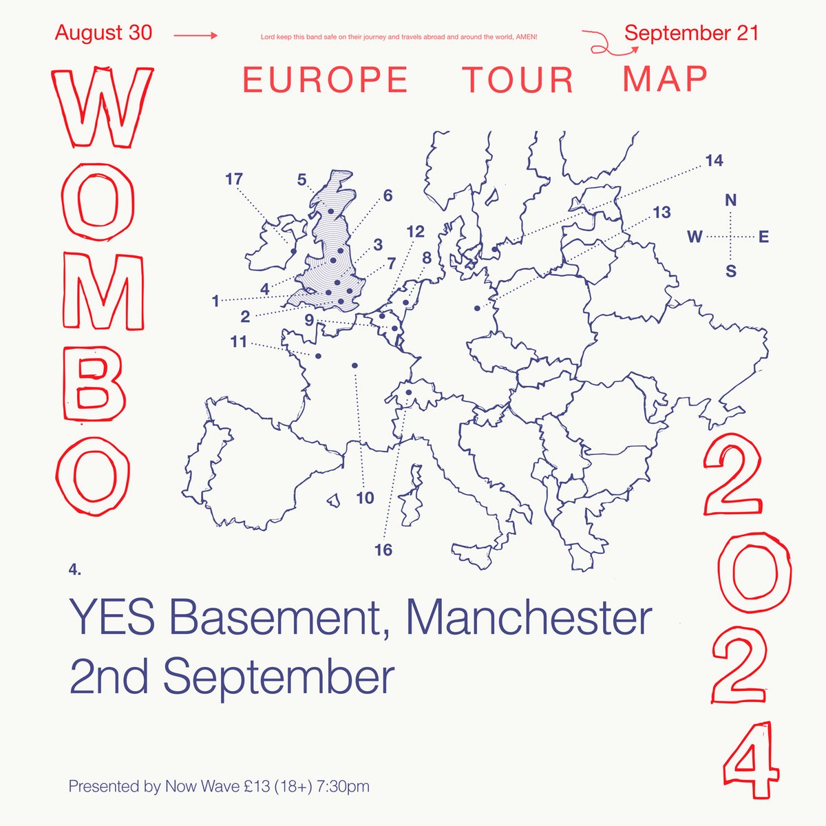 Just announced... @womborocks, Monday 2nd September 2024 [The Basement] Tickets on sale Friday 5th April from 10am seetickets.com/event/wombo/ye…