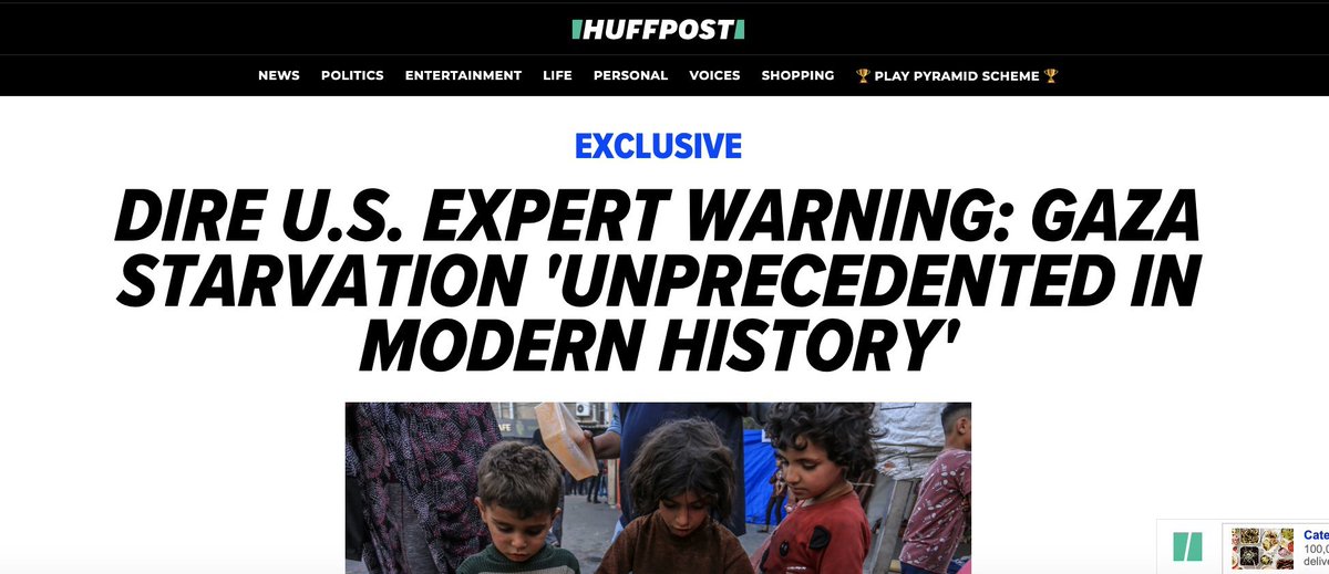 My exclusive revealing a dire internal warning on Gaza from US government experts to the White House, State Department & more is now leading HuffPost: huffpost.com/entry/gaza-col…