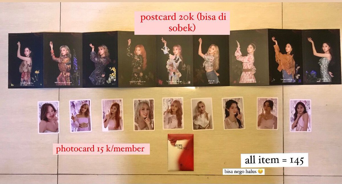 [ CLEARANCE SALE ] wts preloved album twice

⚠️ HARGA JANGAN DIJADIKAN PATOKAN, aku jual krn udh gbisa urus🙏🏻🤧

take all bs nego sampai deal
📍bekasi
🆓 ongkir jabodetabek

•Album Twice More &amp; More
•Album Twice What is love?
•Album Twice Summer Night
WTS WTB #zonauang #TWICE