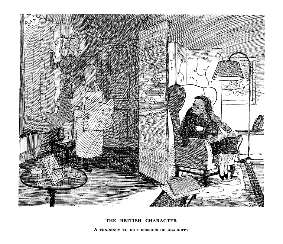 PontWorld's tweet image. It may be spring, but...#PONT from 6 April 1938: THE BRITISH CHARACTER - A TENDENCY TO BE CONSCIOUS OF DRAUGHTS #draughts #cold #SpringVibes