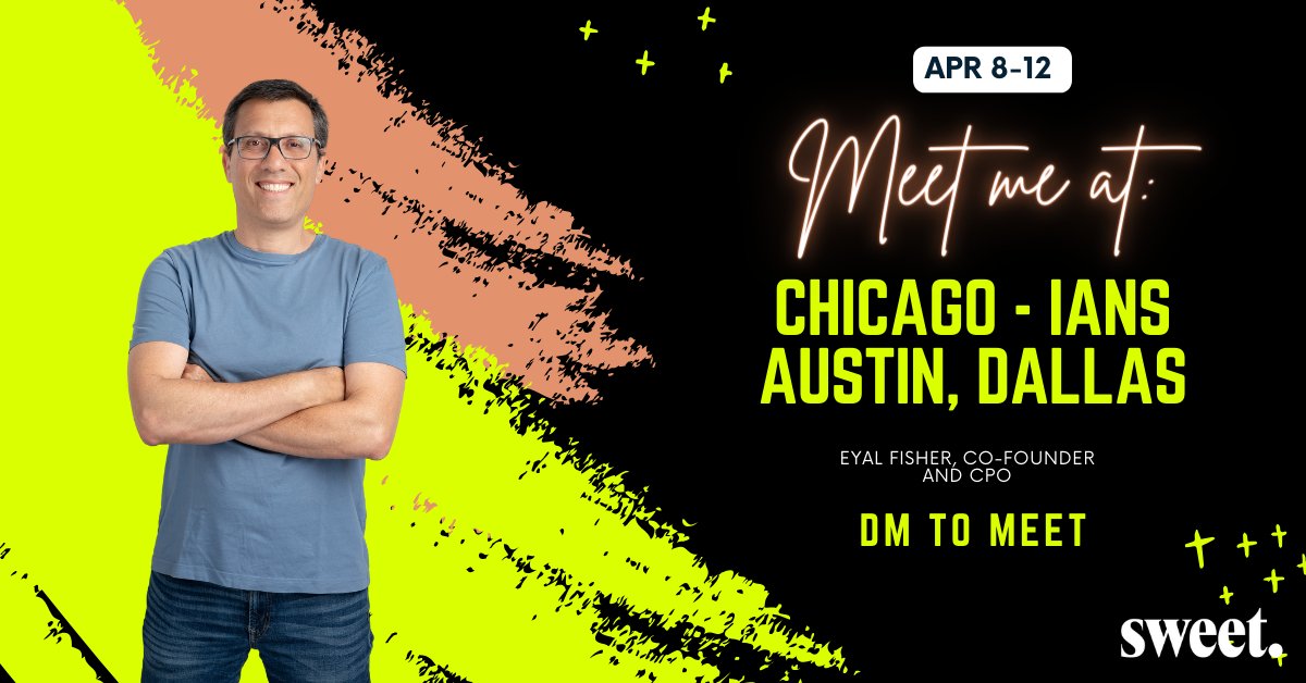 Sweet_cloud_sec's tweet photo. 🇺🇸 Next week! Meet Sweet's co-founder and CPO Eyal Fisher through the US.
🍭Apr 8-9 - Chicago, Illinois, Eyal will present at the IANS forum.
🍬Apr 10-11 - Austin and Dallas Texas. 
#CloudSecurity #CloudRuntime #RuntimeSecurity #ItsRunTIME https://t.co/NGAnaK9eFH