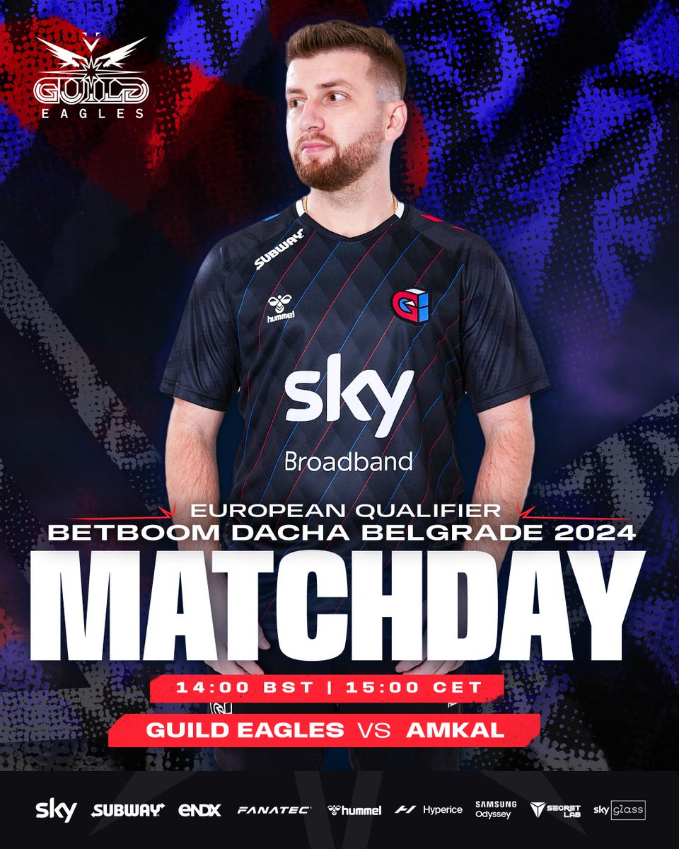 _badnewseagles's tweet photo. MATCH DAY 🦅
We're competing in the BetBoom Dacha Belgrade European Qualifier 👊
Starts 14:00 GMT/15:00 CET 🔥
https://t.co/tLi0Ut5rPk
#GuildEagles https://t.co/0ImQXpyM9D