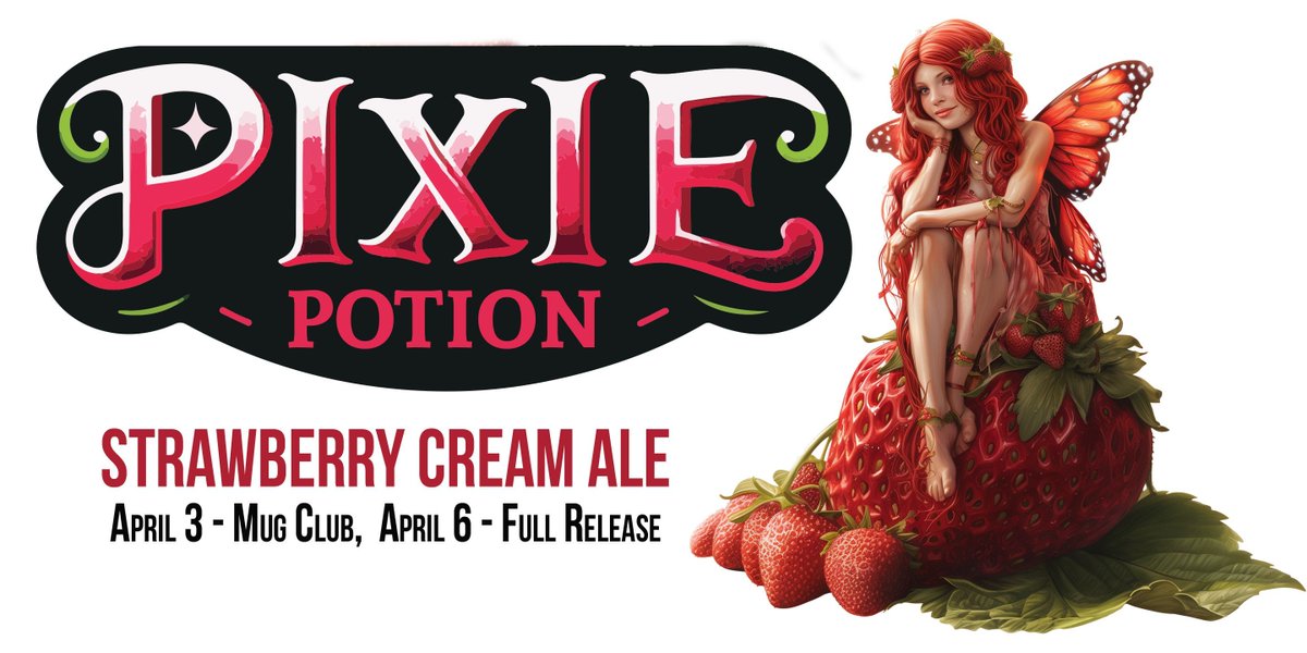 Mug Club Members get their first taste of Pixie Potion - Our brand-new Strawberry Cream Ale! Members, once you taste it, let us know what you think! 
#brewery #brewerylife #breweryevents #brewerytap #beer #beerlover