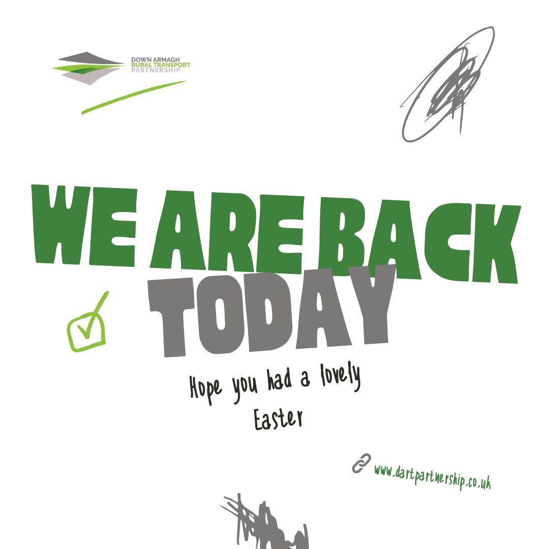 After a lovely Easter break, we're excited to be back in action today. 💼✨ If you need assistance or have any questions, don't hesitate to reach out. We're here for you! #Backtowork #weareopen 🌟