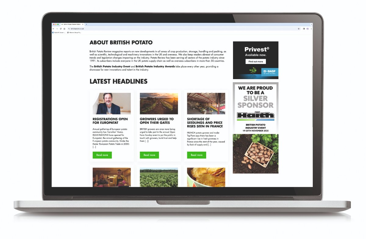 It's fair to say we've been pretty busy in recent months, and we're thrilled to have all of the following news to share...
Our brand new website is now live!

Take a look below 👇
mail.britishpotato.com/t/c/AQjemRQQoN…