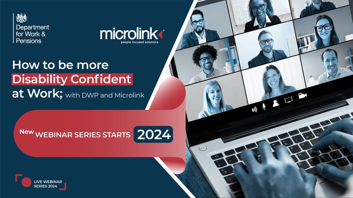 Exciting news! We've teamed up with @DWPgovuk  for a webinar series covering topics like #ReasonableAdjustments, #MentalHealth, and #neurodiversity. 

Expert speakers will share best practices to create #inclusive environments.

View full agenda: microlinkpc.com/events/