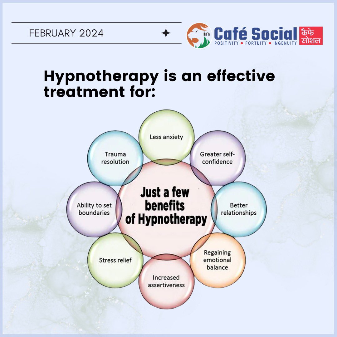 What is hypnotherapy and how can you benefit from it? 

- By Nitin Shah, the CEO of ICHARS, is a passionate NLP Master Practitioner, trainer 
To read more follow the link: cafe-social.in/what-is-hypnot…

#drnitinshah #emotionalwellbeing #hynotherapy #ICHARS #stressmanagement #hypnosis