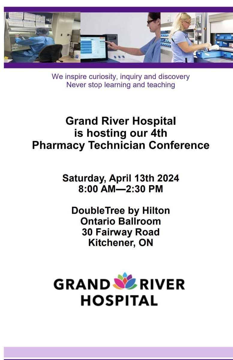 It's been about 5 years since we last met, but I'm happy to announce that I'll be speaking at the @grhospitalkw #pharmacy technician conference ⭐ We'll be discussing the use of Ketamine & psychedelics for treatment resistant depression. ⚕️