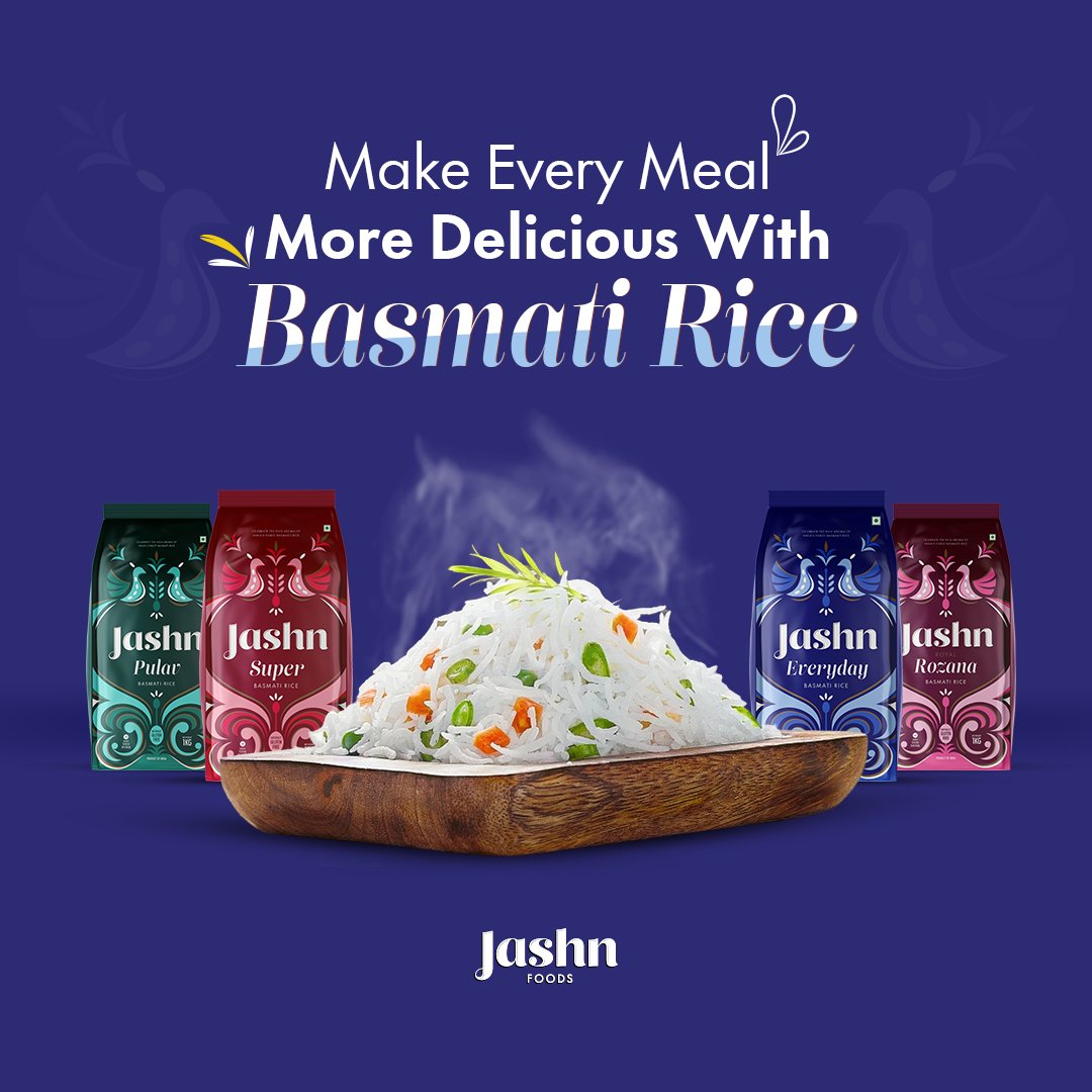 There is no comfort food as good as rice. Turn your rice dishes tastier with Jashn Basmati Rice.
.
.
#ChaloJashnBanateHai #JashnFoods #TheFinestBasmatiRice #kolkatabiryani #hyderabadbiryani #biryaniheaven #tasteofhome #ricelovers❤️ #delhifoodiegram #delhifoodlover #delhifood