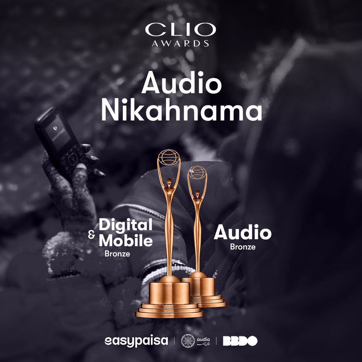 Audio Nikahnama shines once again! ✨ easypaisa just won two awards at the CLIO Awards 2024 for their Audio Nikahnama campaign! 🥳🏆 🥇Digital & Mobile 🥇Audio Congratulations to the team for their unwavering dedication & tireless efforts in earning recognition for easypaisa!…