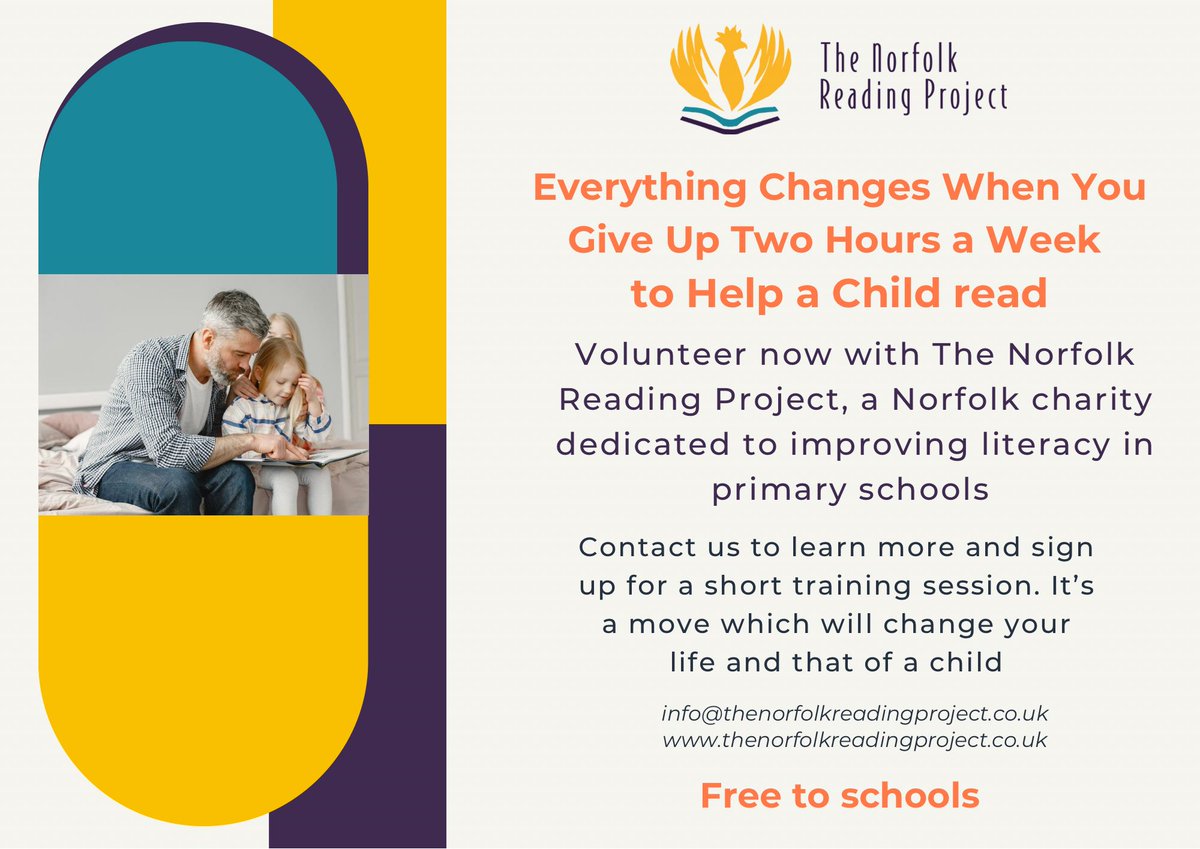 Please tweet.
#norfolk #readingforpleasure #norfolkschools #literacy #readingforall #phonics #volunteering