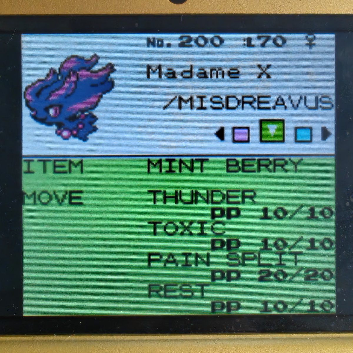 defnotkyuu's tweet photo. im going to brag about this for months

Finished Pokemon Crystal Battle Tower 5 times in a row (to simulate a bit Emerald Battle Tower progression) with this girl boss team!!!!!!! i'm RELIEVED i farmed unowns for WEEKS (lost the count after the 4000th' defeated) https://t.co/4cyAhOmnAr