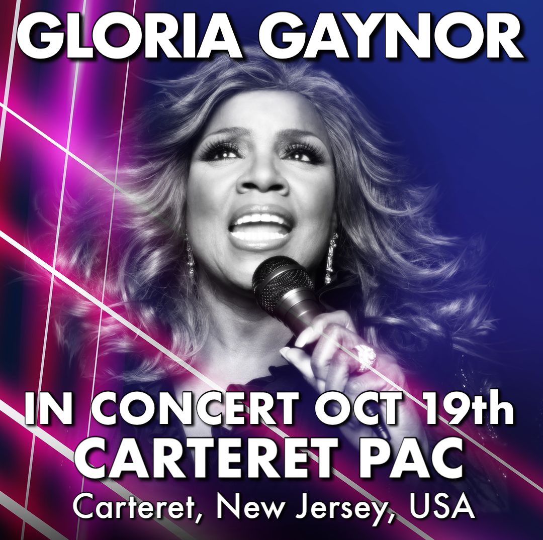 Hello New Jersey, USA! I cannot wait to see you at my concert with my ten piece band on Saturday, Oct 19th at the Carteret Performing Arts & Events Center ….!!! Ticket link bit.ly/GGCARTERETPAC 💜🎤💕🕊️