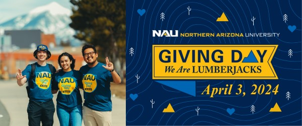 It's Giving Day! We are Lumberjacks. Support CEFNS today, innovation, research, scholarships, etc. givingday.foundationnau.org #NAUGivingDay #GivingDay #DonatetoCEFNS