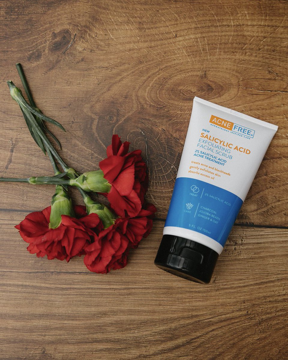 AcneFree's tweet image. Prom is just around the corner!

We’re preparing for the big day by getting our skin in CHECK!

Starting with our NEW Salicylic Acid Exfoliating Facial Scrub. It’s the perfect, gentle exfoliant to help us live life AcneFree and enjoy prom to the fullest.