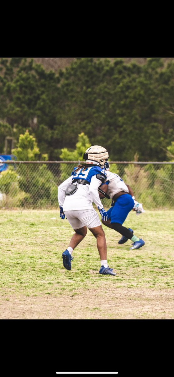 ECP Alum <a href="/NazirPressley/">Nazir Pressley</a> at <a href="/chowanfootball/">Chowan Football</a> Spring Practice