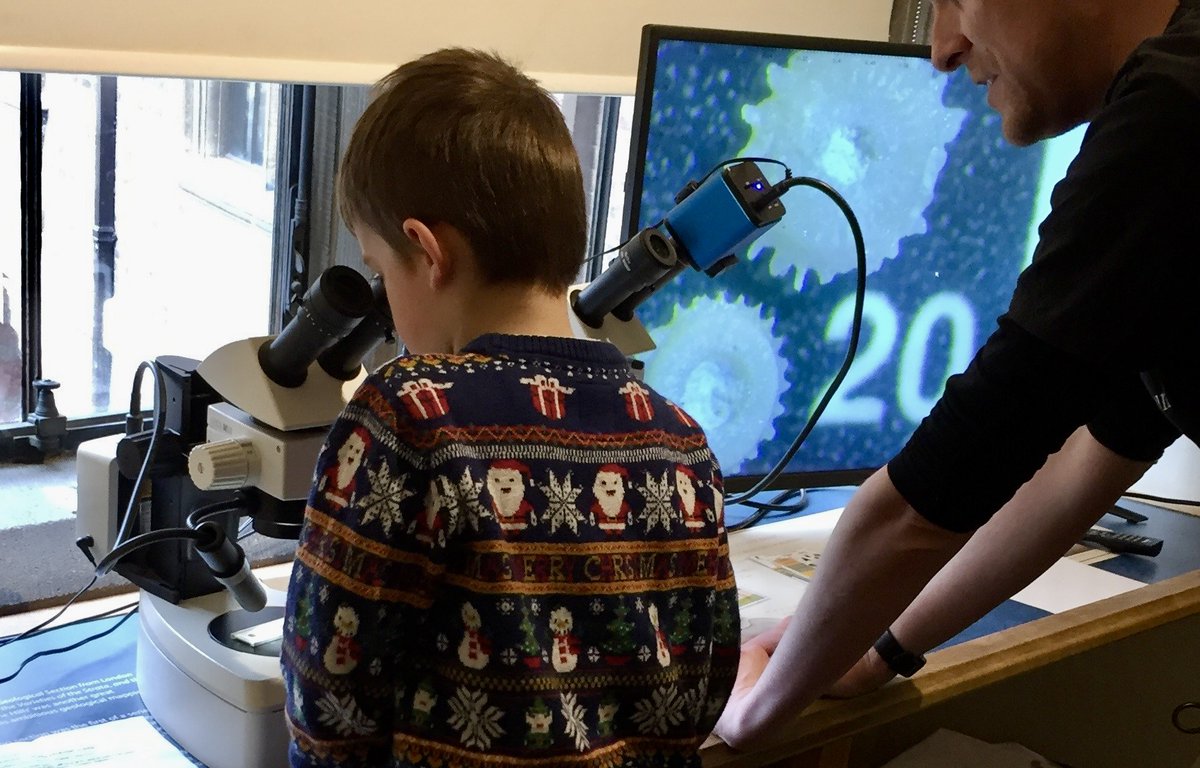 Come and join us tomorrow, 4th April, (1pm-4pm) for a ‘Microfossil Fiesta’! Drop in anytime during these hours to discover a world of beautiful, tiny fossils that can only be seen with a microscope. Use them as inspiration to craft a springtime decoration! #Microfossils