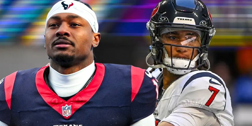 NFL_DovKleiman's tweet photo. 𝐔𝐏𝐃𝐀𝐓𝐄: #Texans Offense 👀:

QB: CJ Stroud
RB: Joe Mixon
WR1: Stefon Diggs
WR2: Nico Collins
WR3: Tank Dell
TE: Dalton Schultz

LT: Laremy Tunsil
LG: Kenyon Green
C: Juice Scruggs
RG: Shaq Mason
RT: Tytus Howard

What will be their record? https://t.co/krMyE7pAxE