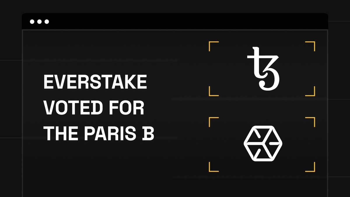 Long-awaited @Tezos governance update! The voting for Paris protocols has recently started. Paris proposals are filled with functionalities targeted at accelerating Tezos, increasing throughput, and bolstering its foundations even further. Everstake voted for the #ParisB…