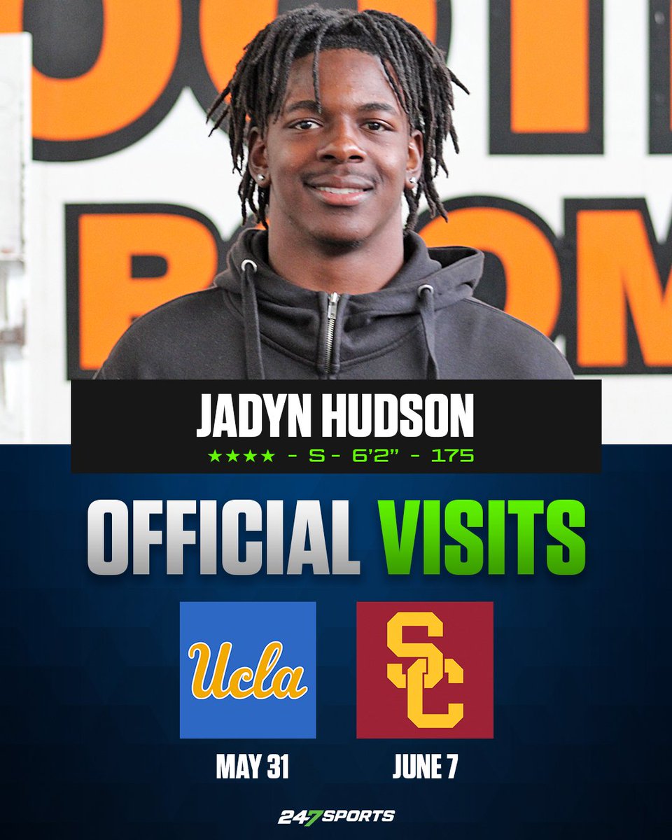 Pittsburg (Calif.) safety Jadyn Hudson named a top four on Tuesday night and also locked in his first two official visits 247sports.com/Article/four-s…