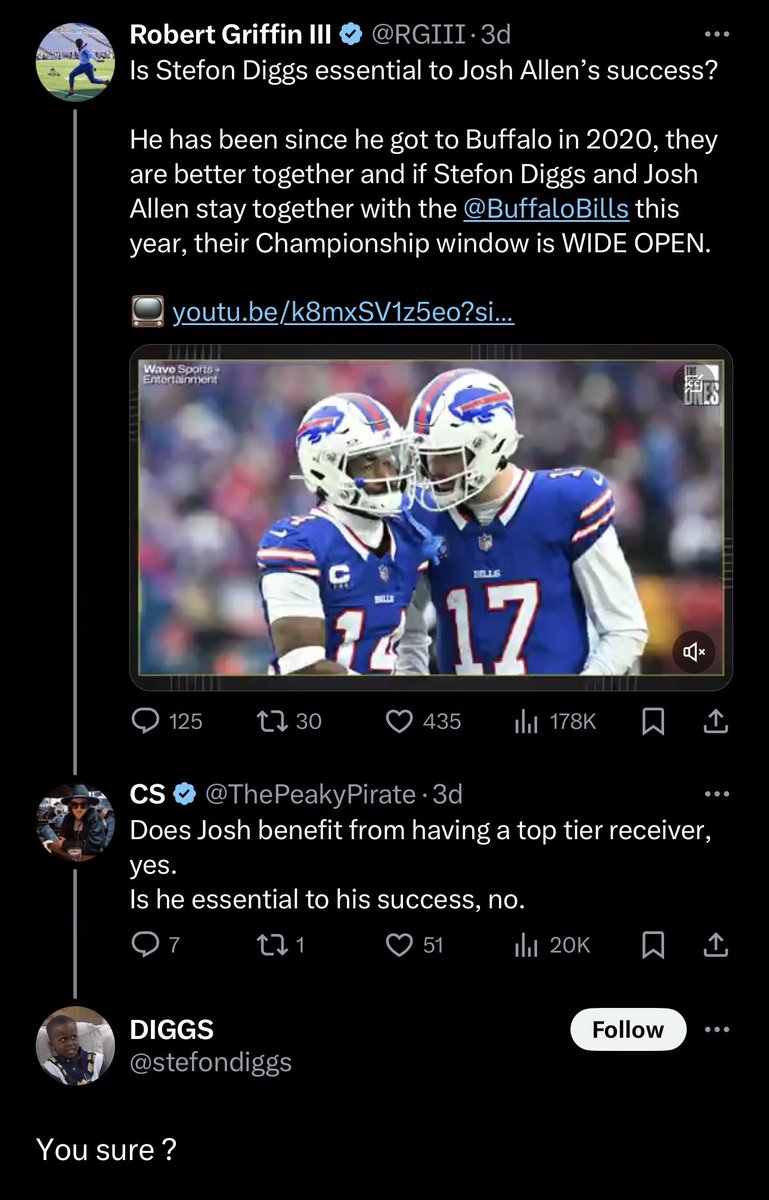 Stefon Diggs last night: