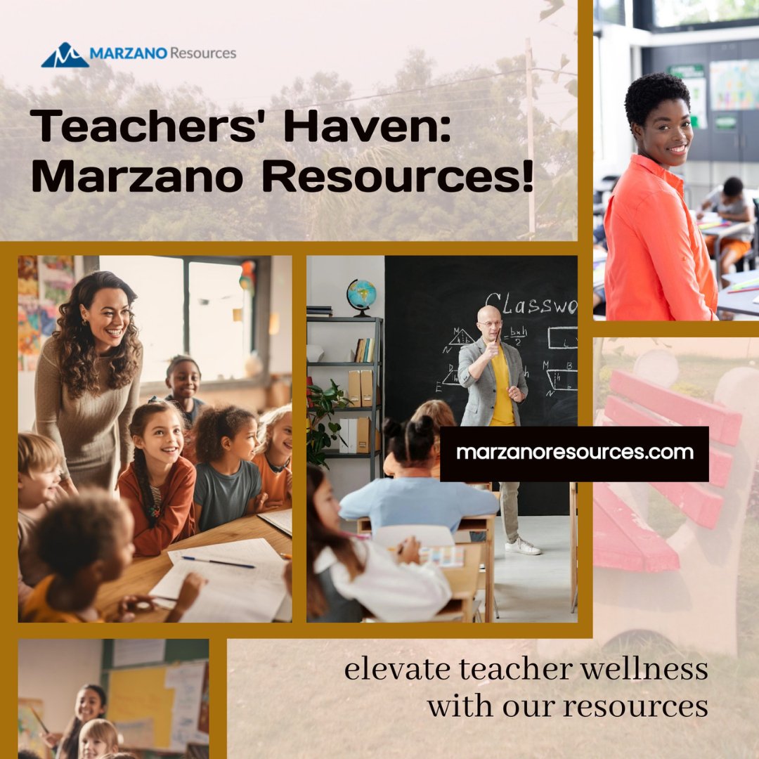 Elevate your teaching & well-being with Marzano Resources – a true haven for educators! Discover strategies for physical, mental, & emotional wellness in our book 'Educator Wellness.' Empower your journey towards self-care and balance. 🌟 :bit.ly/3sqEonN #TeacherWellness